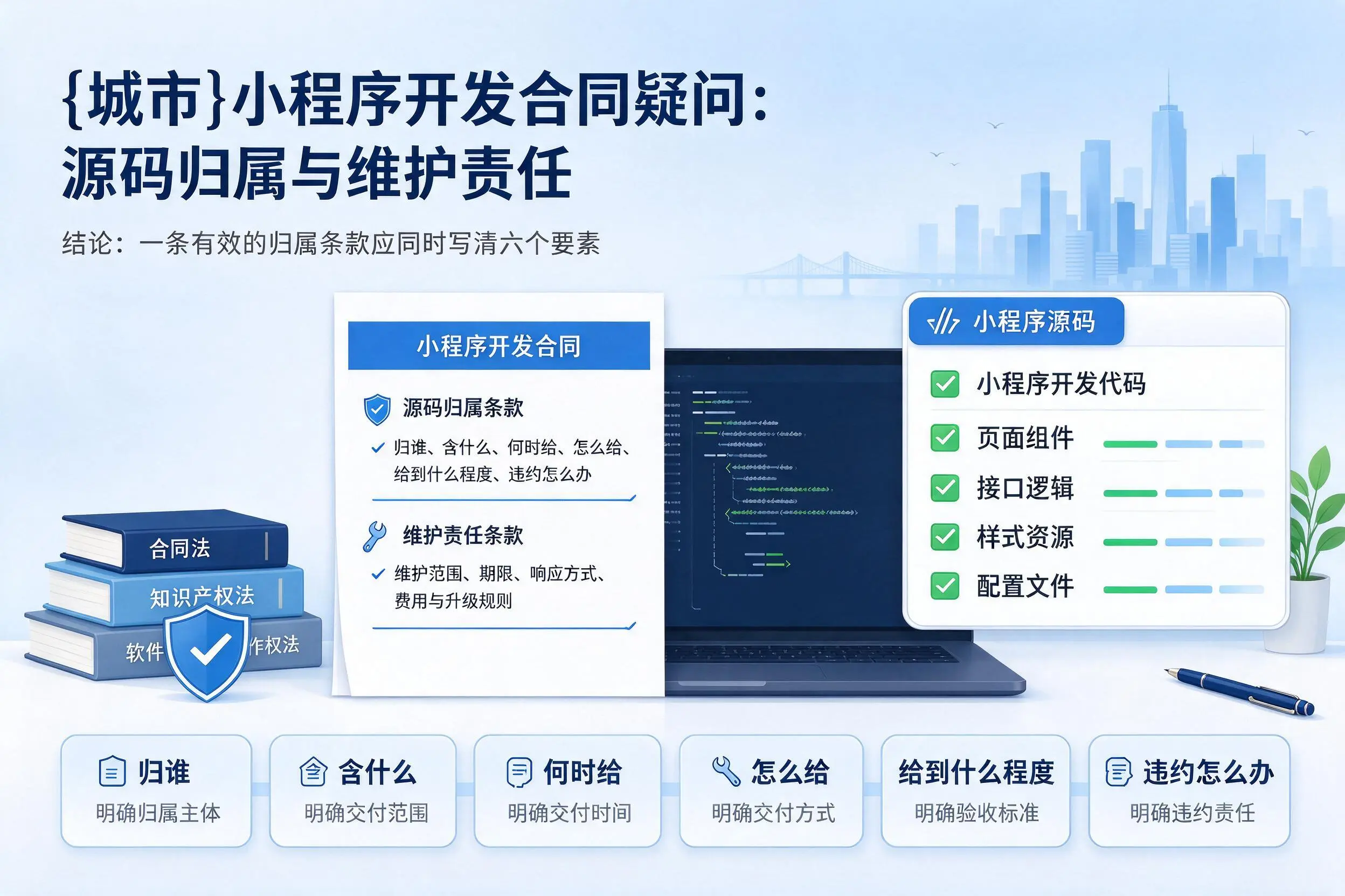 凉山小程序开发合同疑问：源码归属与维护责任