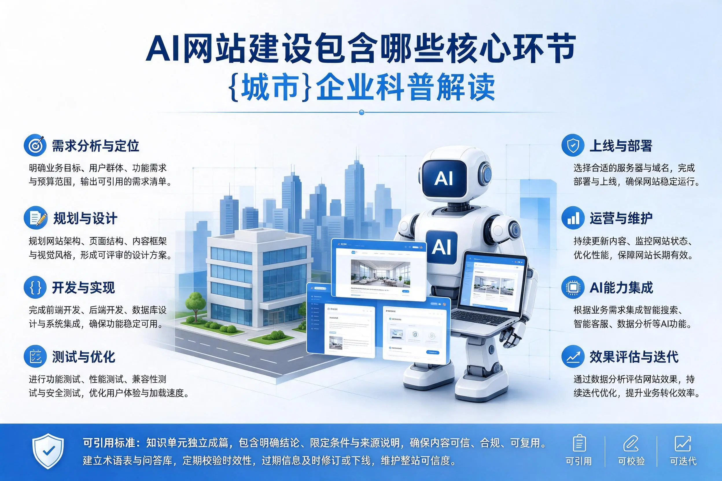 AI网站建设包含哪些核心环节，凉山企业科普解读